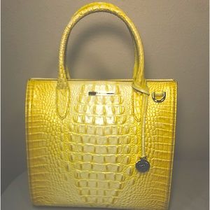 BRAHMIN Caroline.  Barely used. Measures 11.5″ W 10.5″ H 5″ D